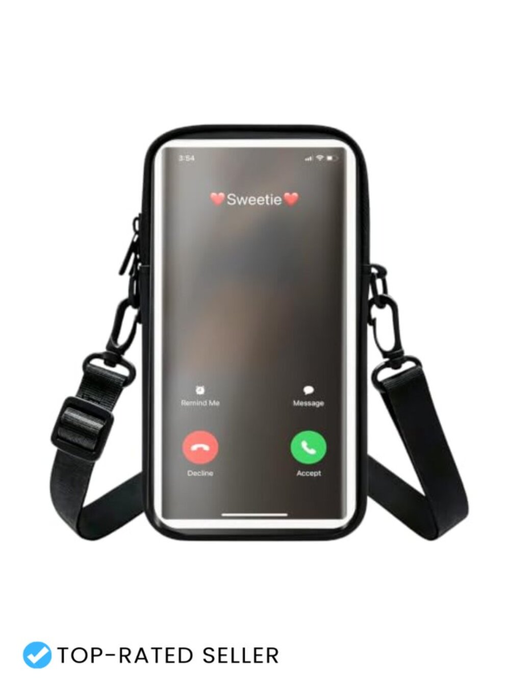 Touchscreen Crossbody Phone Wallet Small Bag PU Leather Women